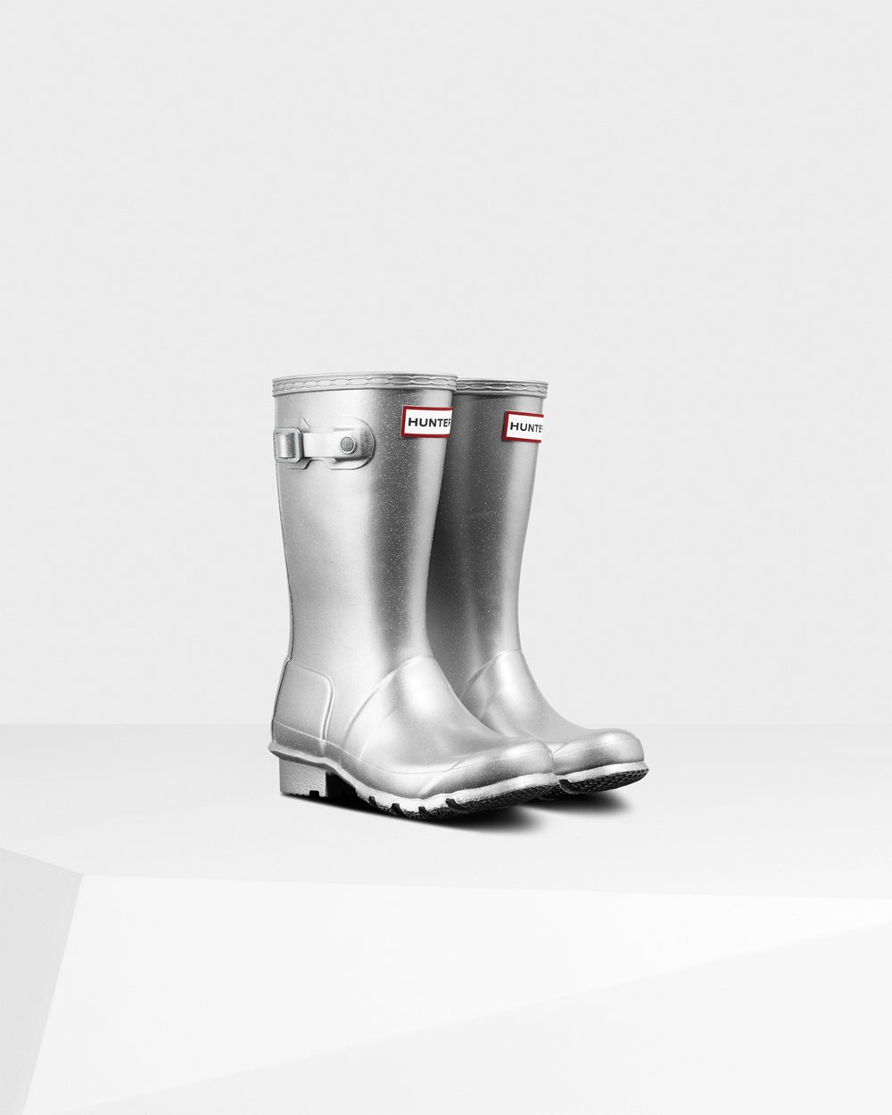 Kids Hunter Original Big Cosmic | Rain Boots Silver | NZ-80543-LDCV